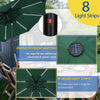 9ft Weatherproof Outdoor Solar LED Patio Umbrella Pro