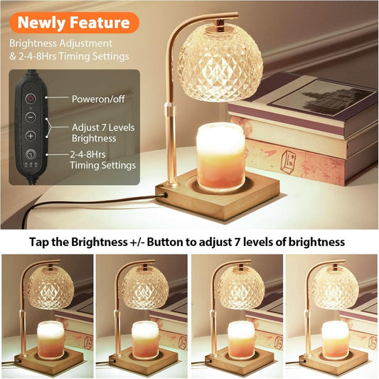 Candle Warmer Lamp With Timer Dimmable Functionality