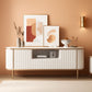 White 70 Inch TV Stand ModernLuxury Entertainment Center