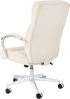 Ivory Executive Desk Chair With Oversized Cushion 275Lb