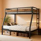 Twin Over Full Bunk Bed With Industrial Guardrail System