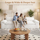 Beige Oversized Sofa For Living Room Interior Decor-2