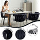 Black Velvet Upholstered Dining Chairs For Couples