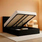 King Size Black Velvet Storage Bed With Hydraulic Lift