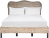 CoastalInspired Full Size Rattan Bed Headboard Grey