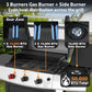 Four Burner Propane Grill 50000 BTU Stainless Steel