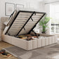 Gas Lift Storage Platform Bedframe Queen Upholstered