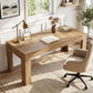 63 Inch Light Brown Interconnected Workstation Desk