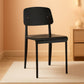 Black Premium Contemporary TubularSteel Hardwood Dining Chair