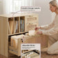 Three Drawer Locking File Cabinet Woodgrain Finish
