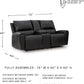 Reclining Leather Loveseat With Console Cupholders Black