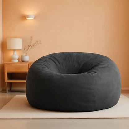 Charcoal 5ft Memory Foam Bean Bag Chair for Living Room