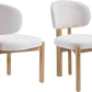 Beige Upholstered Mid Century Dining Chairs Collection
