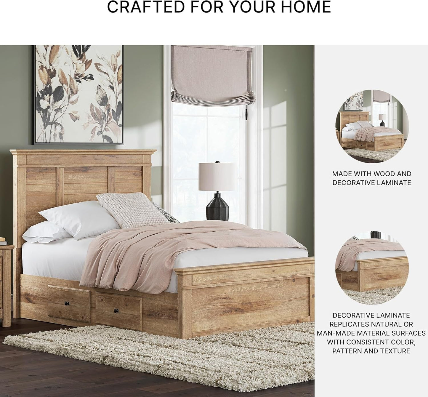 Signature Ashley Fenderport Full Platform Bed Drawers
