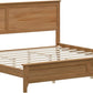 Natural King Platform Bed Including Headboard Support