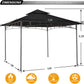 10x12 Black Outdoor Gazebo Weatherproof Steel Frame