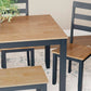 Intercontinental Mango Wood Dining Table Set Cerulean