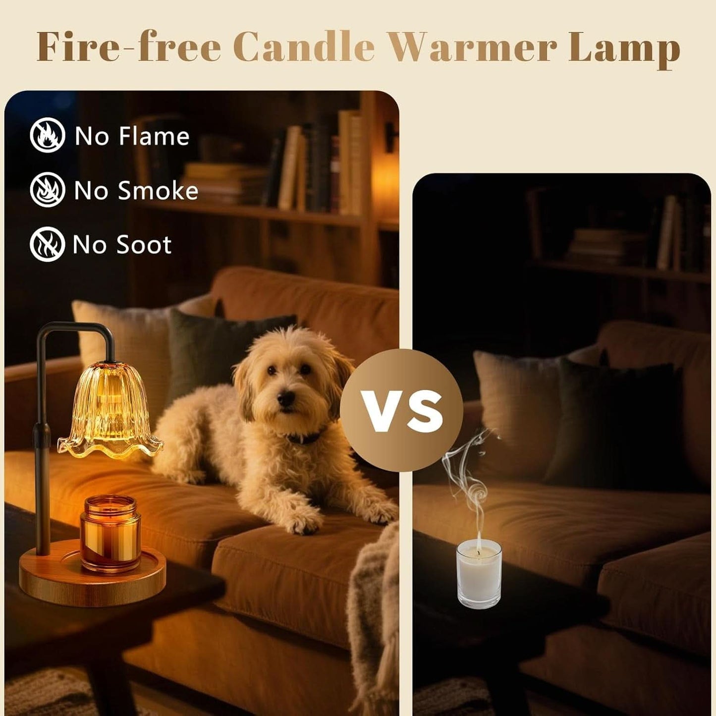 Candle Warmer Lamp Height Adjustable Dimmer Technology