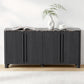 65 Inch Contemporary Sideboard Buffet Faux Marble Top