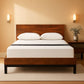 King Platform Bed Frame Featuring Adjustable Headboard