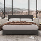 Queen Bed Frame With Adjustable Headboard Upholstered