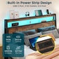 Full Size Bed Frame With Storage Drawers Charging Station