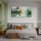 Teal Green Landscape Canvas Wall Art 58x29