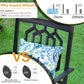 Patio Dining Set 5 Pieces With 37 Inch Table And Cushioned Swivel Chairs
