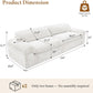 Beige Oversized Sofa For Living Room Interior Decor-1