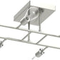Brushed Nickel 8Light Semi Flush Ceiling Chandelier