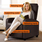 Set Of 2 PU Leather Padded Recliner Chairs For Living Room