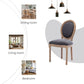 French Country Oak Upholstered Dining Chairs Set Of 6