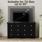Black Premium Bedroom Dresser With Storage Drawers-4