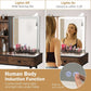 Makeup Vanity Table Featuring Large Illuminated Mirror