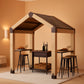 Outdoor Grill Gazebo Featuring Hardtop 7.7x5.7 Feet-0