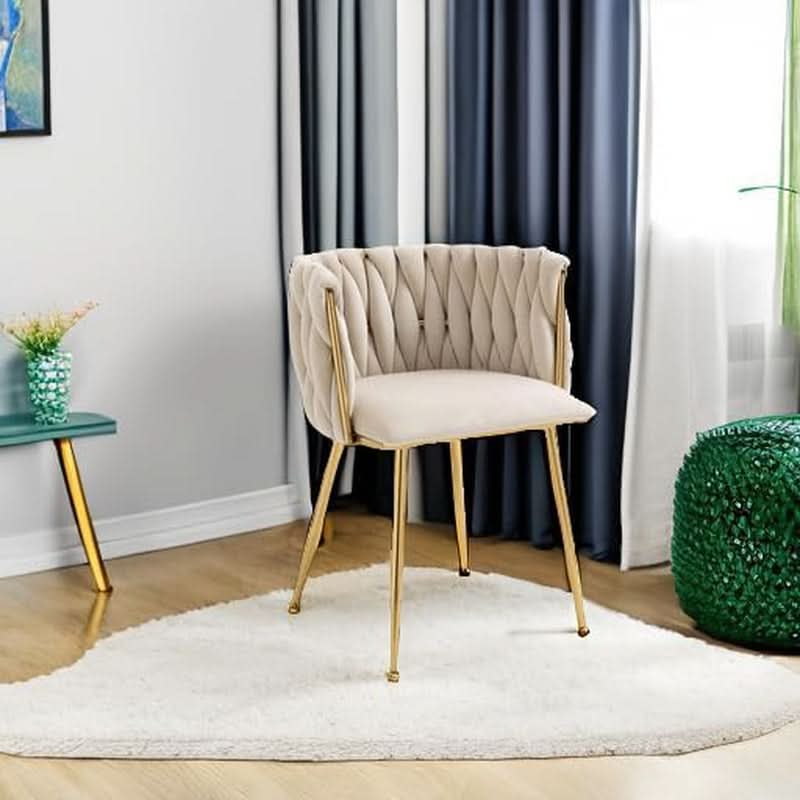 Velvet Dining Chairs With Gold Metal Legs Tufted Modern Wingback Set Of 4