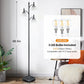 Black 66Inch Tall Floor Lamp Dimmable Bulbs Included-4