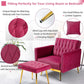 Accent Chair Recliner With Adjustable Armrests Fuchsia