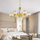 Seven Light Crystal Chandelier Gold Finish Ceiling Fixture