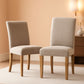 Abbott Parson Dining Chairs Light Tan Linen Set of 2