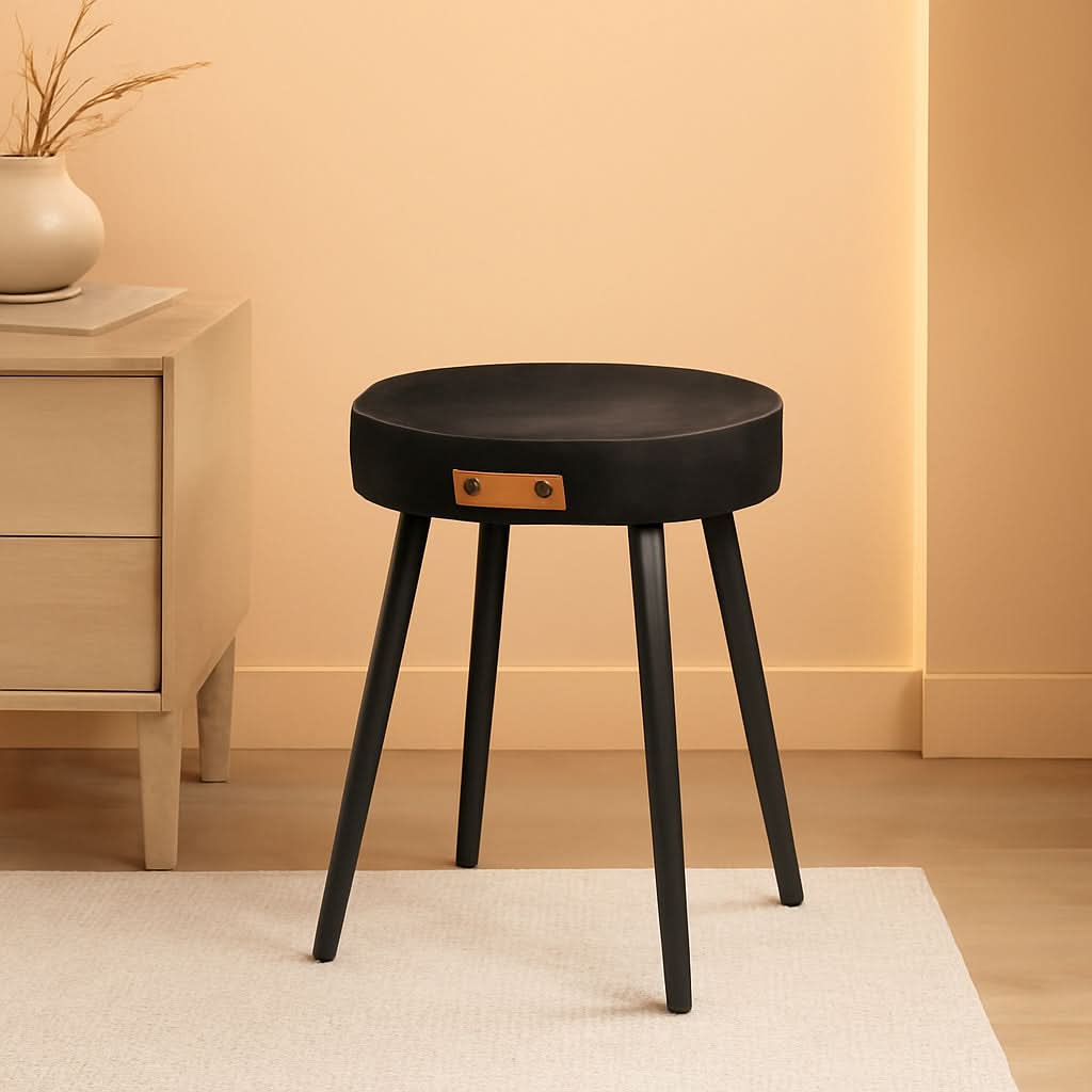 Dining Chairs Ink Black 19 Inch Tall Set Of 2 Sturdy