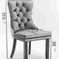 Velvet Dining Chairs Gold Finishing Collection Set