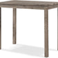 Taupe Upholstered Counter Height Elegant Dining Set
