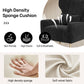 Black Velvet Wingback Chair Upholstered With Pillow