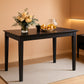 Black Rectangular Dining Table Heavy Duty Apartment