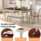 71 Inch Premium Solid Wood Dining Table Walnut Finish