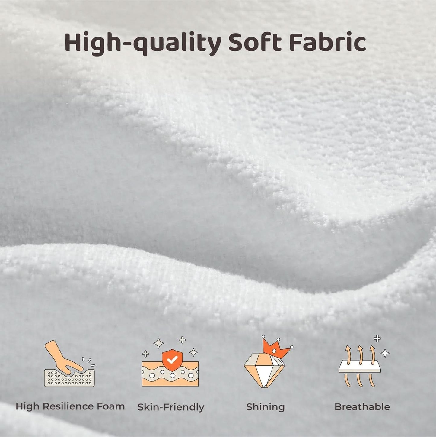 Snow White Memory Foam Plus Plat form Bed King Bed Frame