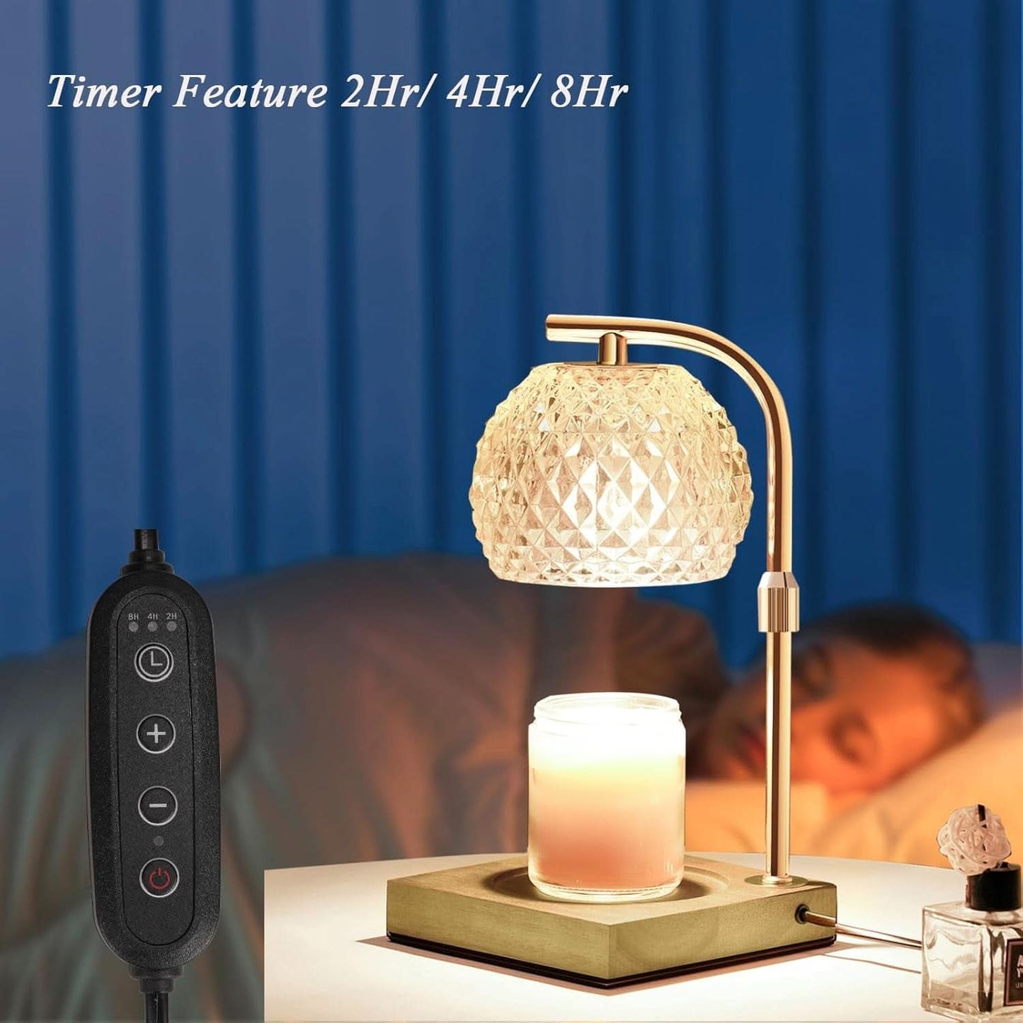Candle Warmer Lamp With Timer Dimmable Functionality