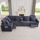 Grey Premium Power Recliner Modular Sectional Sofa
