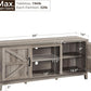 Gray Farm house TV Stand 65 Inch Entertainment Center